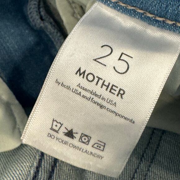 Mother The Hustler High Rise Flare Leg Ankle Jeans in Cutting Class Size 25 NWT - Picture 9 of 12